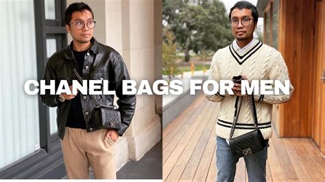 men with chanel bags|men wearing chanel bags.